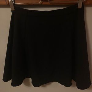 Black mini circle skirt